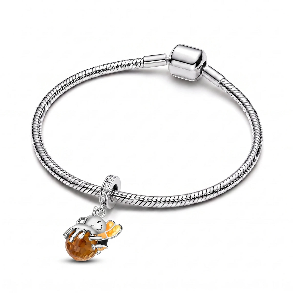 Berloque Gota de Mel em Prata 925