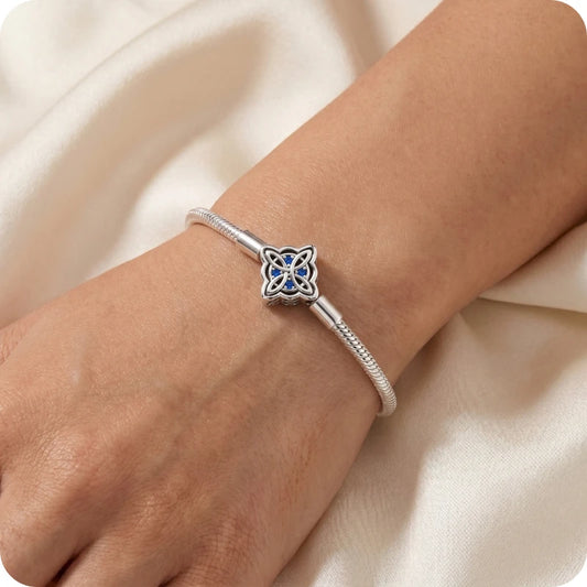 Pulseira para Berloques Noite de Safira em Prata 925