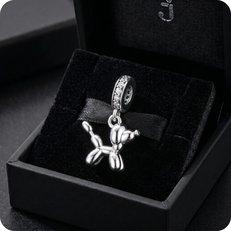 Berloque Balloon Dog em Prata 925