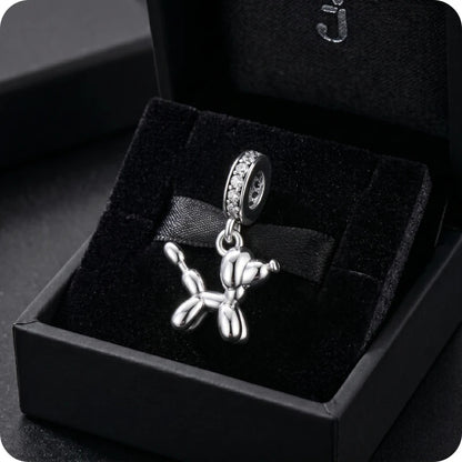 Berloque Balloon Dog em Prata 925
