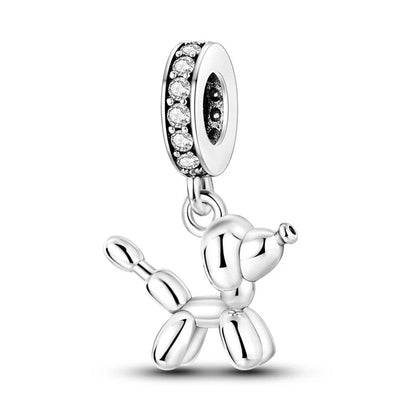Berloque Balloon Dog em Prata 925