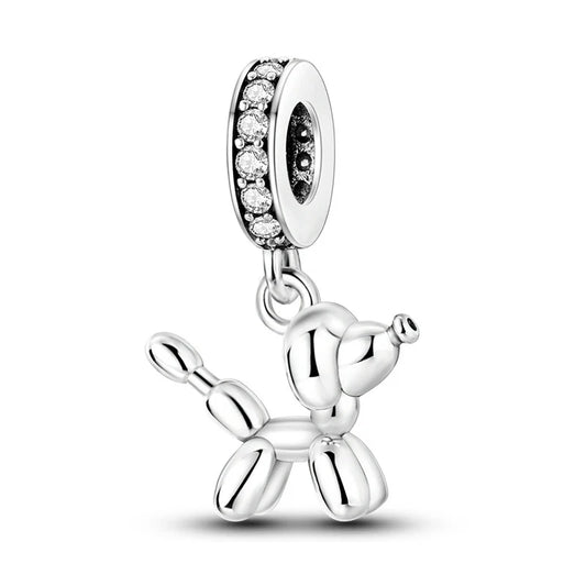 Berloque Balloon Dog em Prata 925