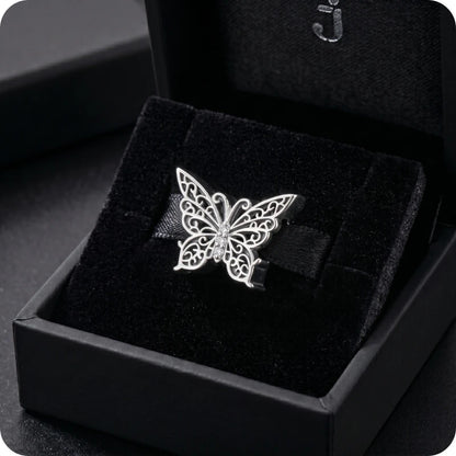 Berloque Borboleta Garden Vazada em Prata 925