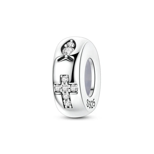 Berloque Devoção Cristã em Prata 925