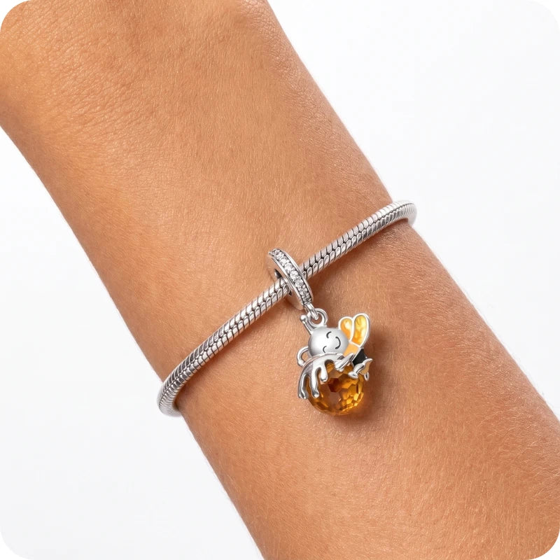Berloque Gota de Mel em Prata 925