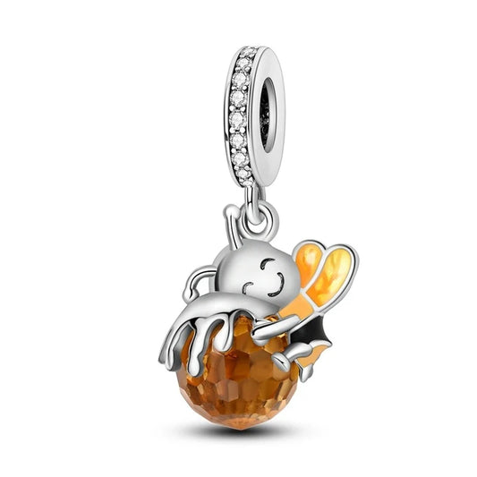 Berloque Gota de Mel em Prata 925