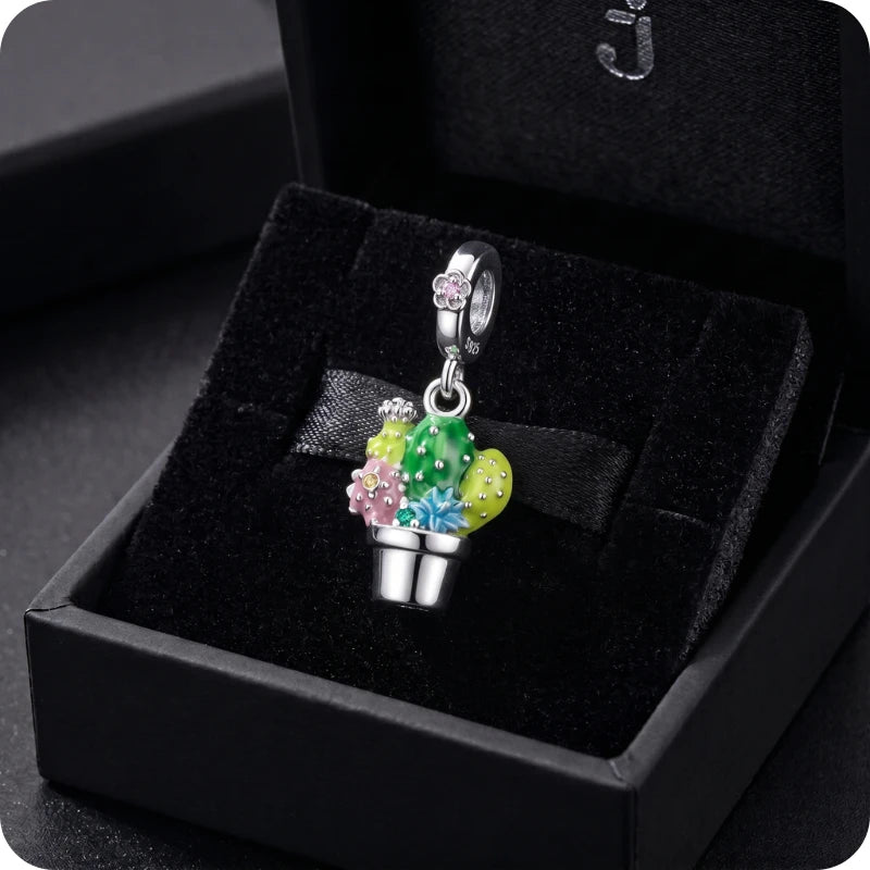 Berloque Oasis de Cristal em Prata 925