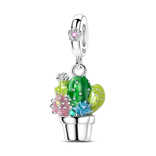 Berloque Oasis de Cristal em Prata 925