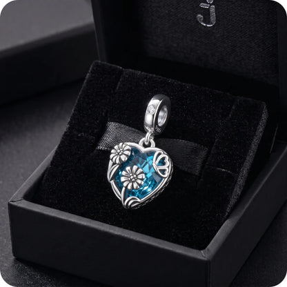 Berloque Primavera Azul em Prata 925