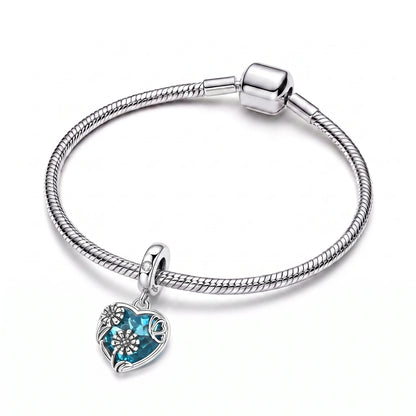 Berloque Primavera Azul em Prata 925