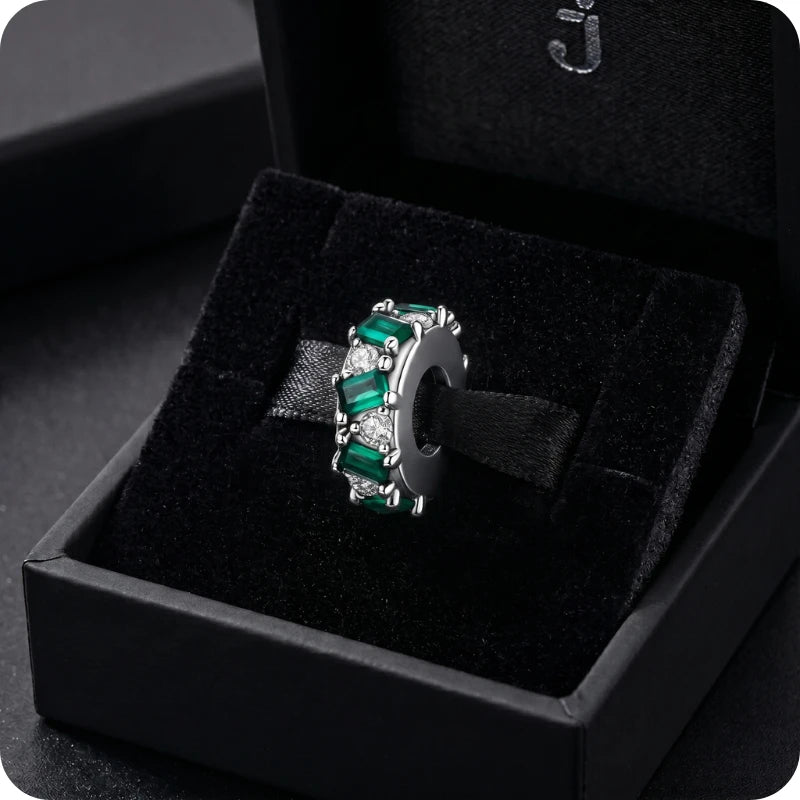 Berloque Riviera Verde em Prata 925