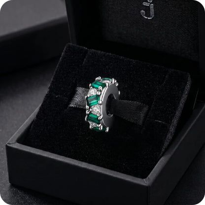 Berloque Riviera Verde em Prata 925