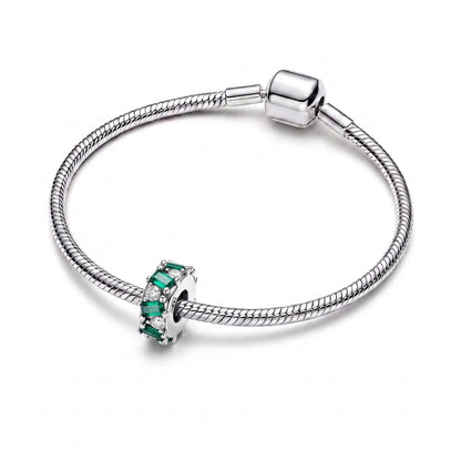 Berloque Riviera Verde em Prata 925