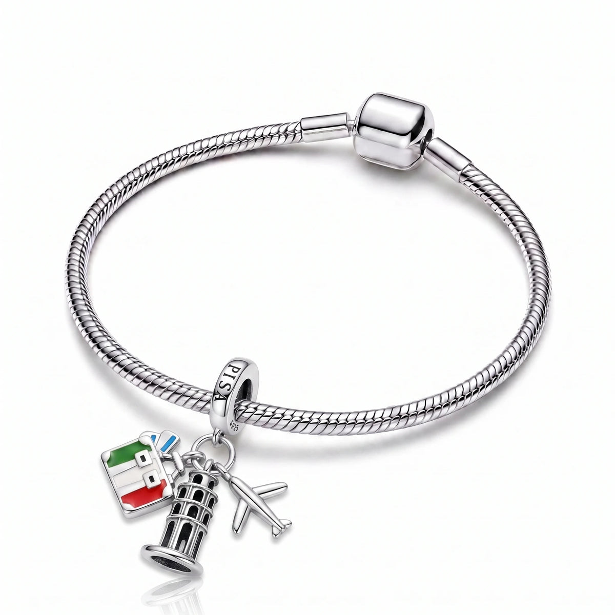 Berloque Roteiro Italiano em Prata 925