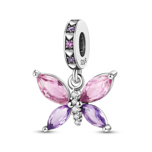 Berloque Prata 925 Borboleta Aurora