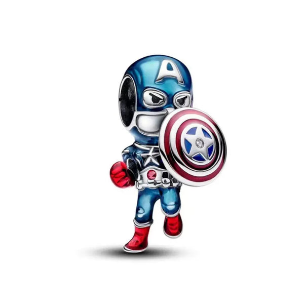 Berloque Prata 925 Capitão América