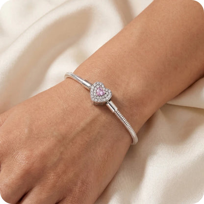 Pulseira para Berloques Brilho de Aurora em Prata 925
