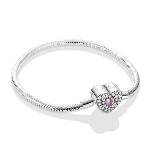 Pulseira para Berloques Brilho de Aurora em Prata 925