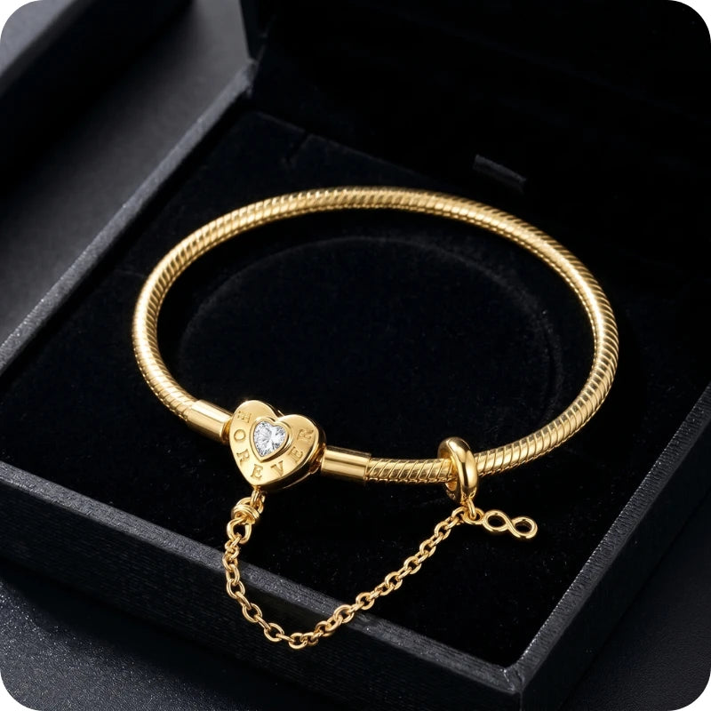 Pulseira para Berloques Elos do Infinito em Prata 925