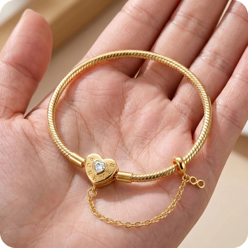 Pulseira para Berloques Elos do Infinito em Prata 925