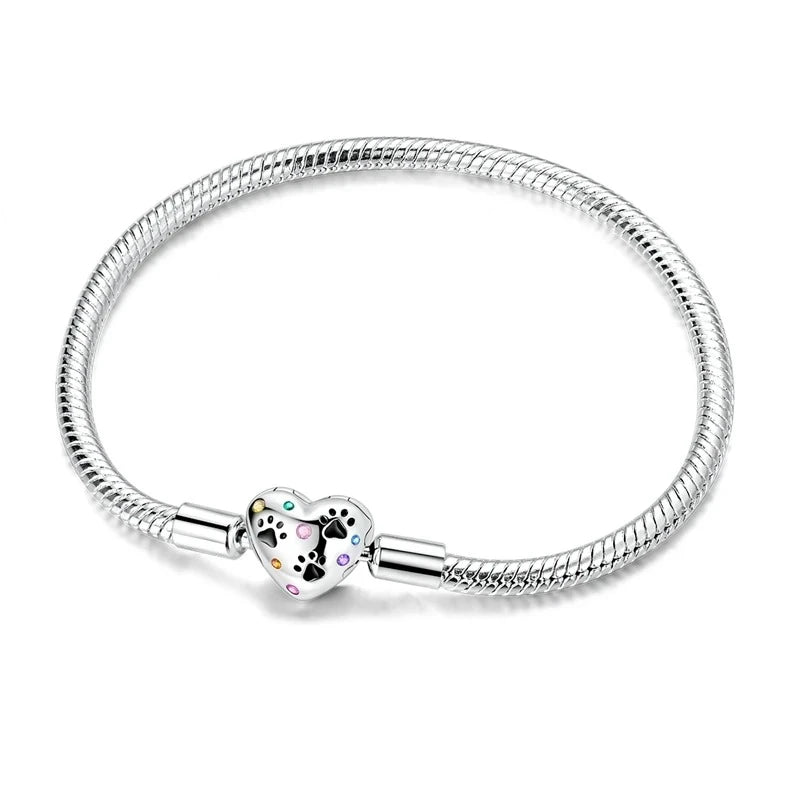 Pulseira para Berloques Essência Pet em Prata 925