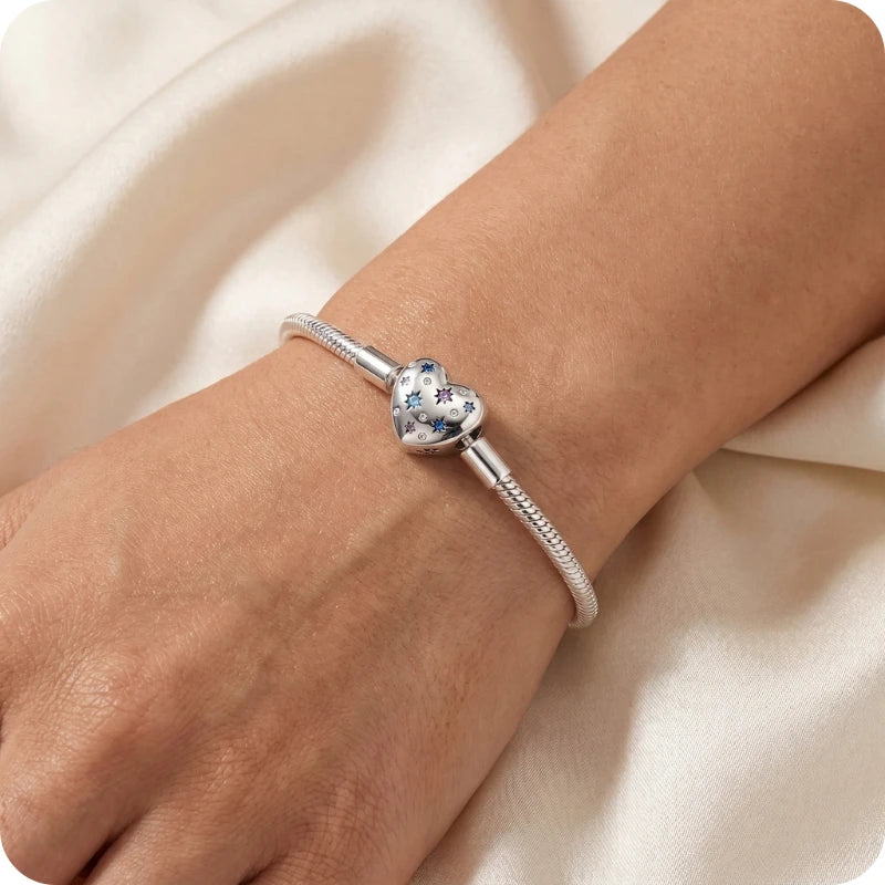 Pulseira para Berloques Noite Cósmica em Prata 925