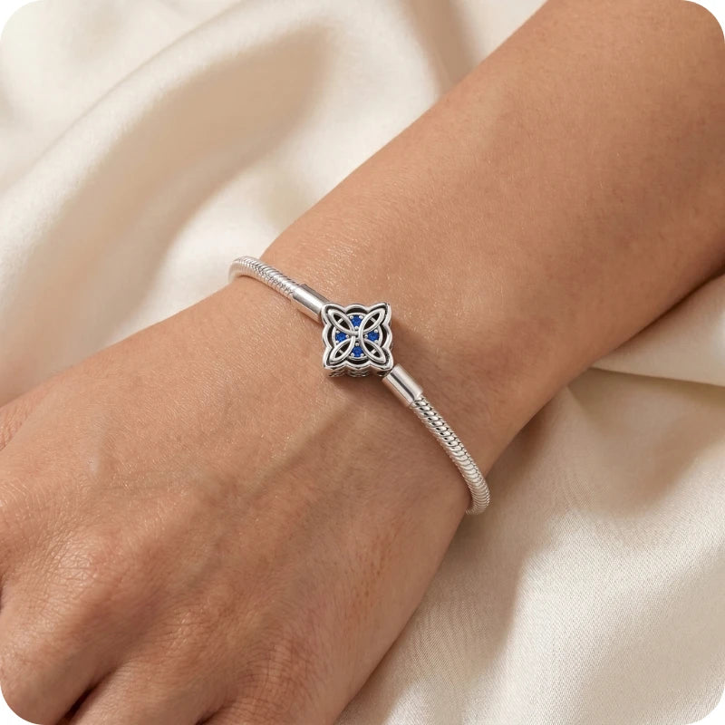 Pulseira para Berloques Noite de Safira em Prata 925