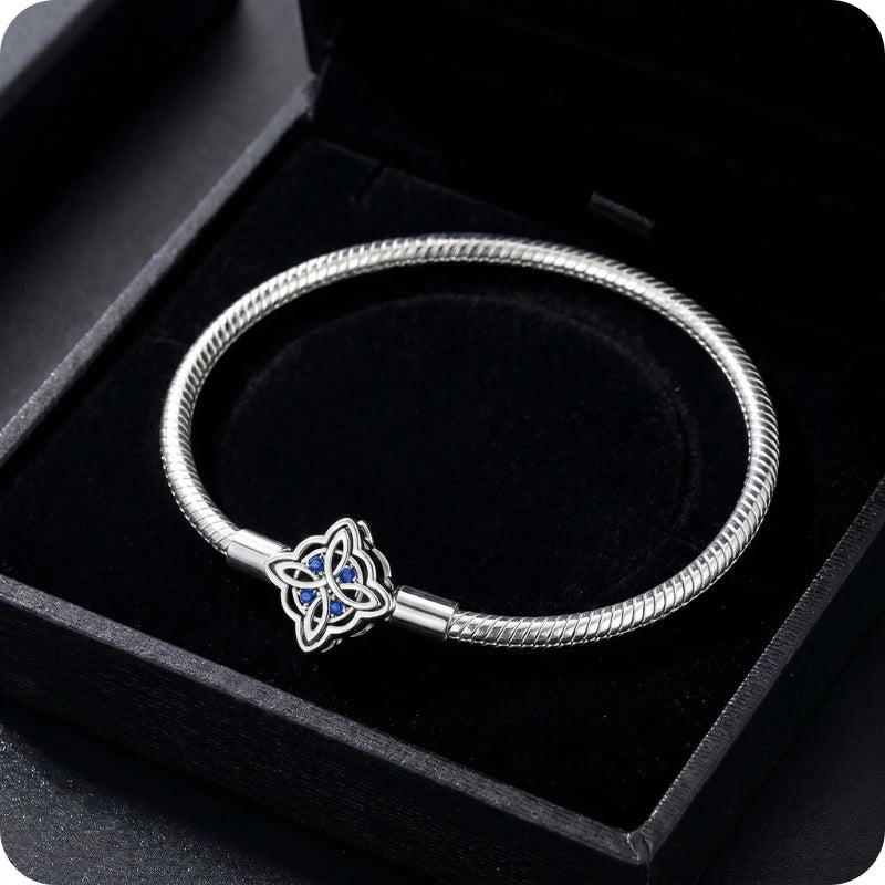 Pulseira para Berloques Noite de Safira em Prata 925
