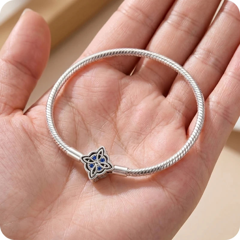 Pulseira para Berloques Noite de Safira em Prata 925