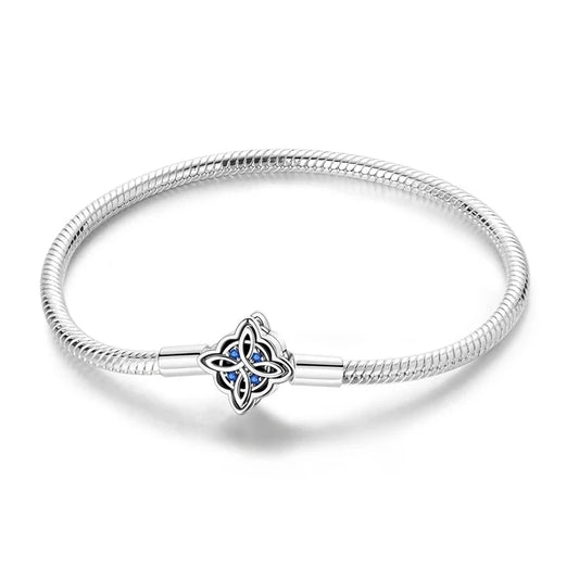 Pulseira para Berloques Noite de Safira em Prata 925