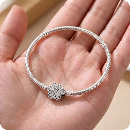 Pulseira para Berloques Patinha em Prata 925