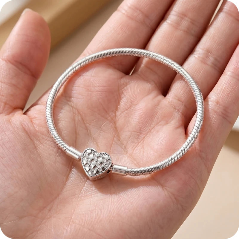 Pulseira para Berloques Trama Imperial em Prata 925